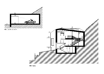 Spojení rodinných domů a vstupní objekt Hradištko